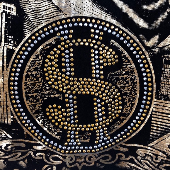 Big Tiger Ben Franklin Studded Cash Money Tee - Picture 3 of 5